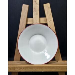 2007 Starbucks Coffee Tea Beverage Replacement Saucer - White With Red Rim